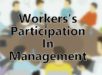 Concept of Worker's Participation in Management