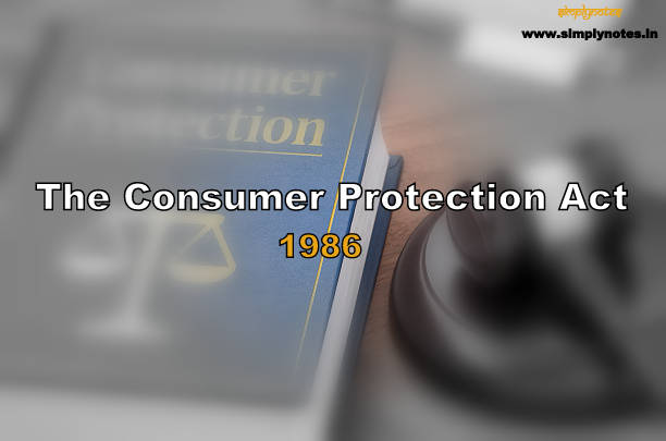The Consumer Protection Act, 1986