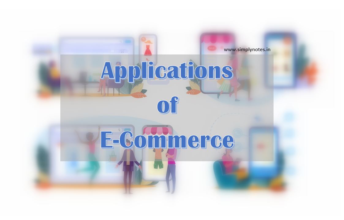  E-Commerce applications in Manufacturing, Wholesale, Retail and Service Sector